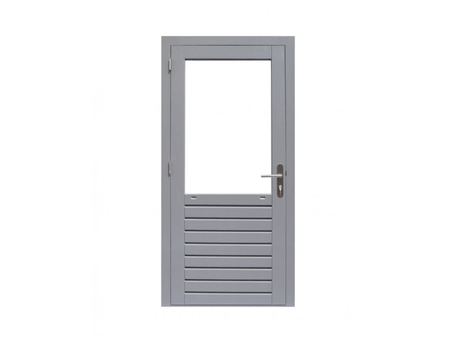de eerste Onderhoudbaar Spreek luid Hardhouten Meranti deur met glas Buitenmaat 109x221cm, linksdraaiend  gegrond incl. RVS deurbeslag 1017092
